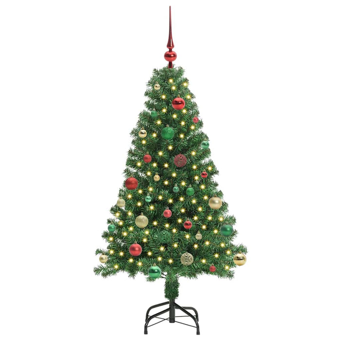 Brad de Crăciun artificial Verde 150 cm PVC și Oțel și Plastic - WALTI WALTI
