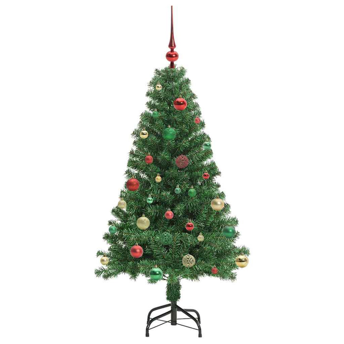 Brad de Crăciun artificial Verde 150 cm PVC și Oțel și Plastic - WALTI WALTI