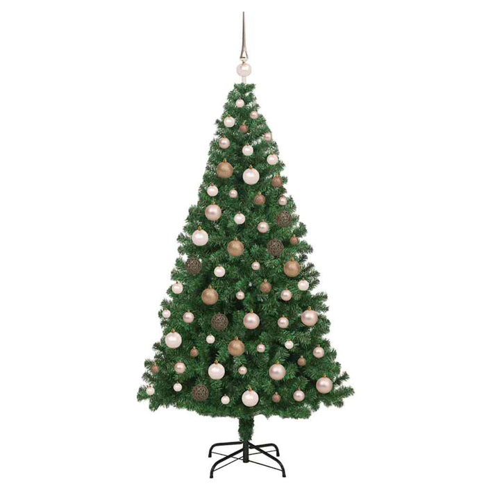 Brad de Crăciun artificial Verde 180 cm PVC și Oțel și Plastic WALTI