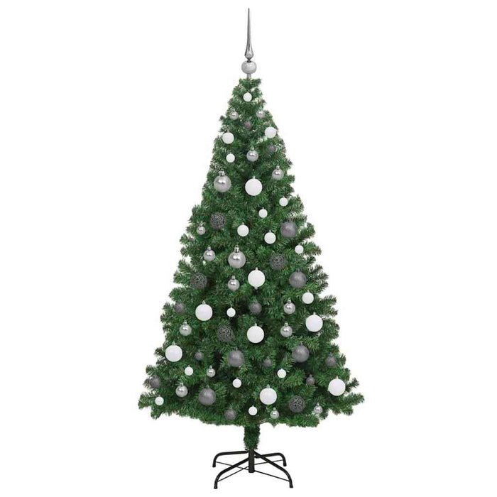 Brad de Crăciun artificial Verde 180 cm PVC și Oțel și Plastic - WALTI WALTI