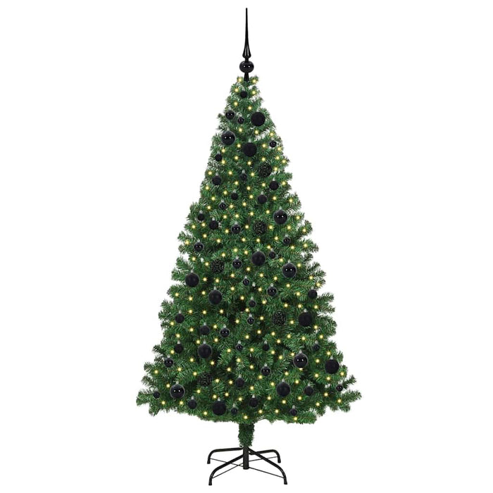 Brad de Crăciun artificial Verde 180 cm PVC și Oțel și Plastic - WALTI WALTI