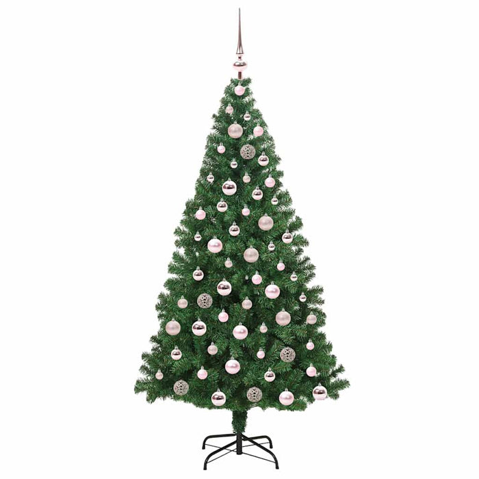 Brad de Crăciun artificial Verde 180 cm PVC și Oțel și Plastic - WALTI WALTI