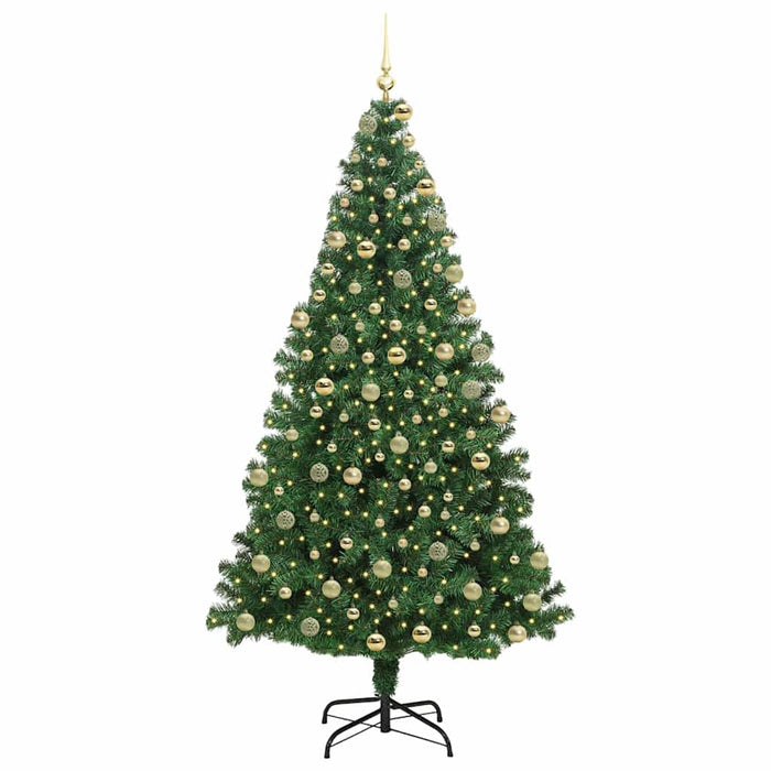 Brad de Crăciun artificial Verde 180 cm PVC și Oțel și Plastic WALTI