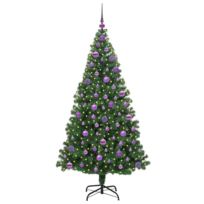 Brad de Crăciun artificial Verde 180 cm PVC și Oțel și Plastic - WALTI WALTI
