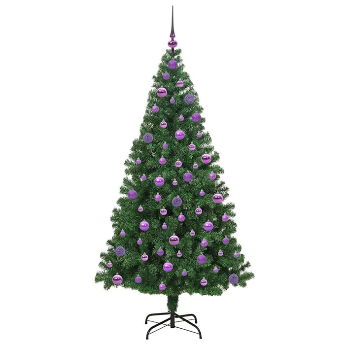 Brad de Crăciun artificial Verde 180 cm PVC și Oțel și Plastic - WALTI WALTI
