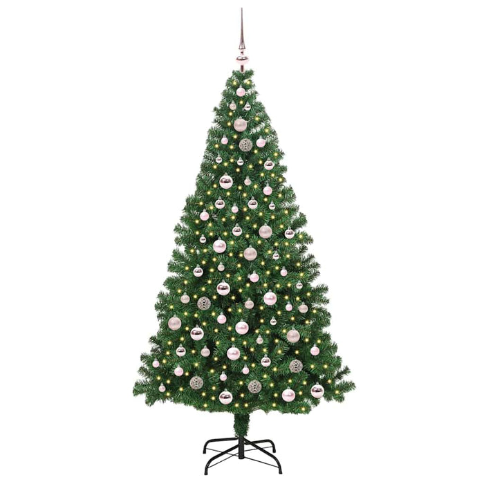 Brad de Crăciun artificial Verde 210 cm PVC și Oțel și Plastic - WALTI WALTI