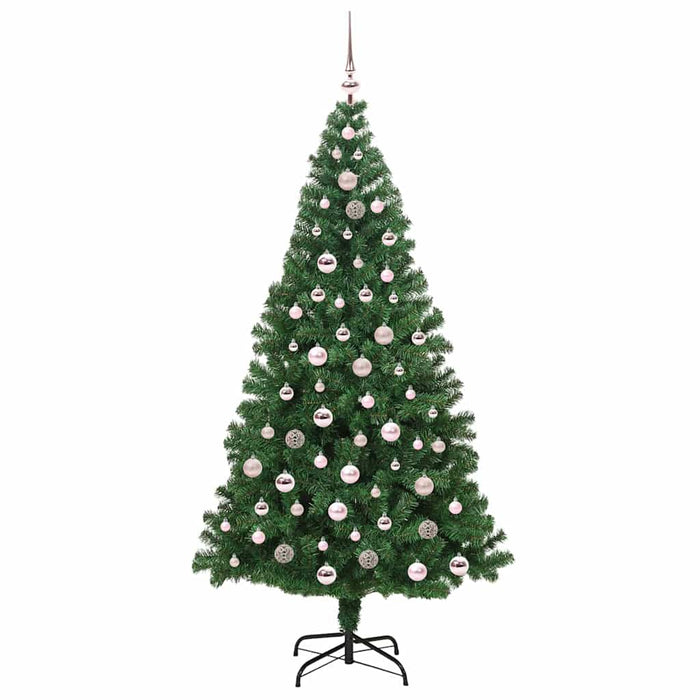 Brad de Crăciun artificial Verde 210 cm PVC și Oțel și Plastic - WALTI WALTI