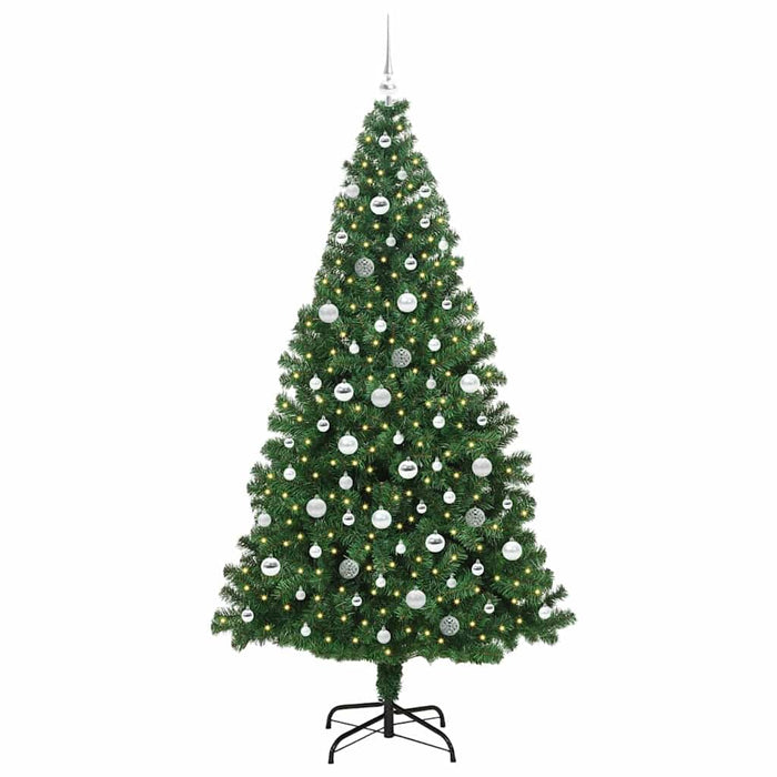 Brad de Crăciun artificial Verde 210 cm PVC și Oțel și Plastic - WALTI WALTI