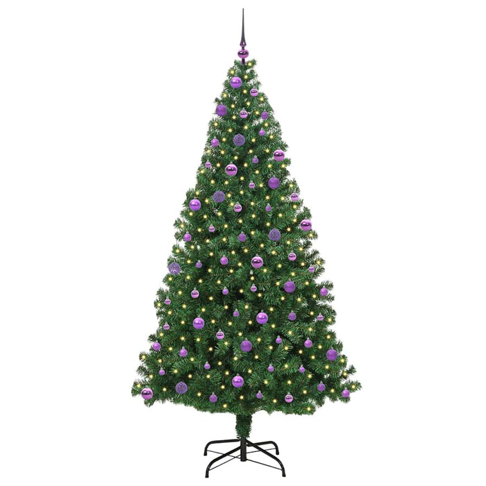 Brad de Crăciun artificial Verde 210 cm PVC și Oțel și Plastic - WALTI WALTI