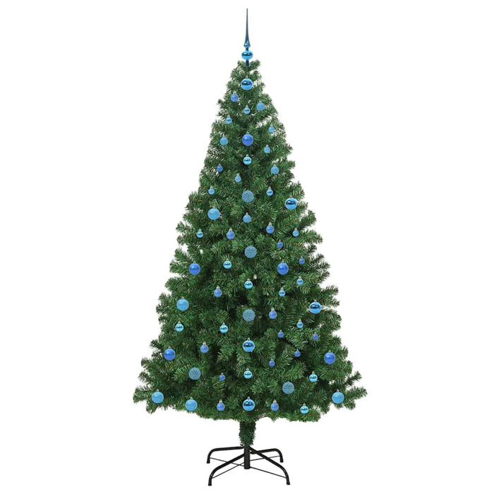 Brad de Crăciun artificial Verde 210 cm PVC și Oțel și Plastic - WALTI WALTI