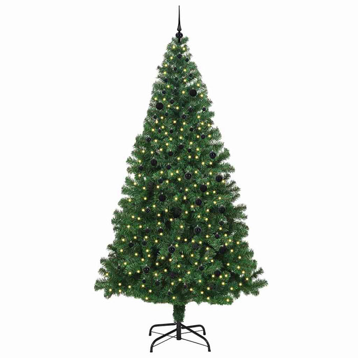 Brad de Crăciun artificial Verde 240 cm PVC și Oțel și Plastic - WALTI WALTI