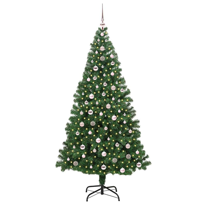 Brad de Crăciun artificial Verde 240 cm PVC și Oțel și Plastic - WALTI WALTI