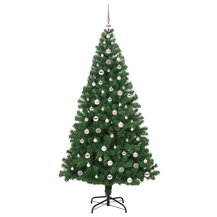 Brad de Crăciun artificial Verde 240 cm PVC și Oțel și Plastic - WALTI WALTI