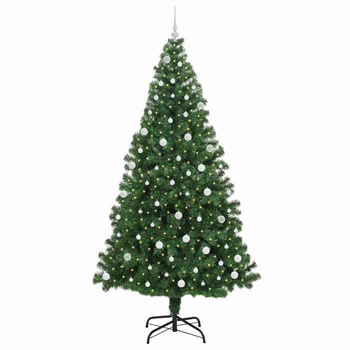 Brad de Crăciun artificial Verde 240 cm PVC și Oțel și Plastic - WALTI WALTI
