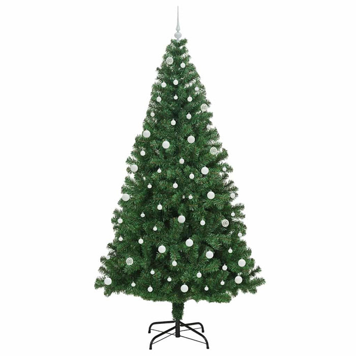 Brad de Crăciun artificial Verde 240 cm PVC și Oțel și Plastic - WALTI WALTI