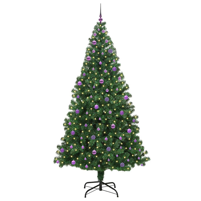 Brad de Crăciun artificial Verde 240 cm PVC și Oțel și Plastic - WALTI WALTI