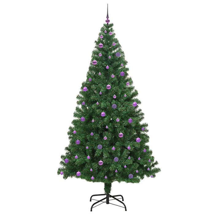 Brad de Crăciun artificial Verde 240 cm PVC și Oțel și Plastic - WALTI WALTI