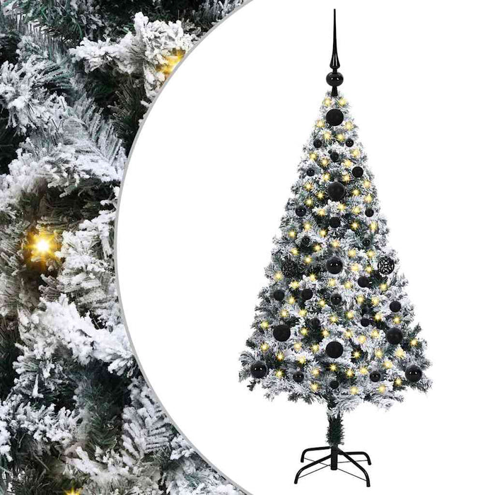 Brad de Crăciun artificial Alb 120 cm PVC și Oțel și Plastic WALTI