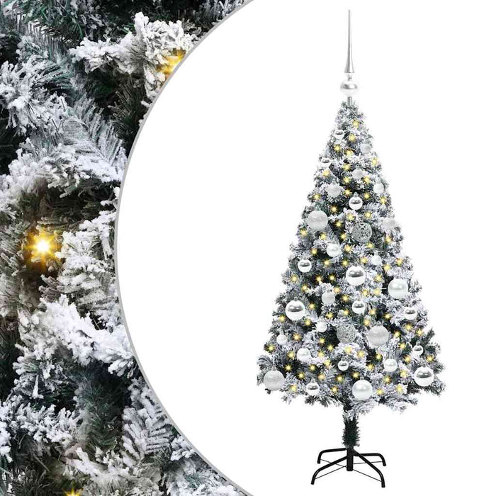 Brad de Crăciun artificial Alb 120 cm PVC și Oțel și Plastic WALTI