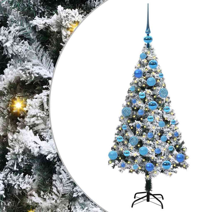 Brad de Crăciun artificial Alb 120 cm PVC și Oțel și Plastic WALTI