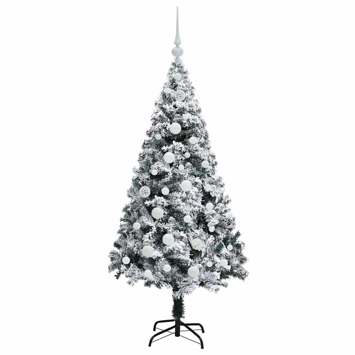 Brad de Crăciun artificial Alb 150 cm PVC și Oțel și Plastic WALTI