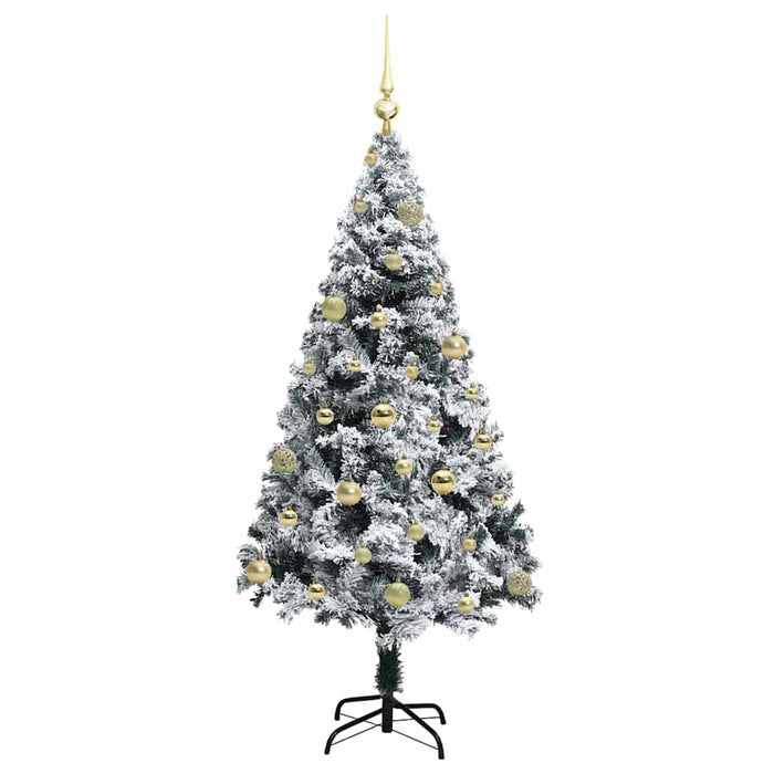Brad de Crăciun artificial Alb 150 cm PVC și Oțel și Plastic WALTI