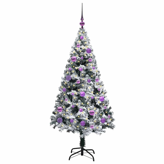 Brad de Crăciun artificial Alb 150 cm PVC și Oțel și Plastic - WALTI WALTI