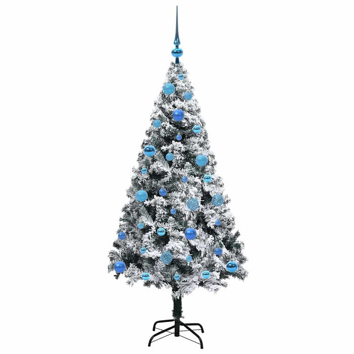 Brad de Crăciun artificial Alb 150 cm PVC și Oțel și Plastic WALTI