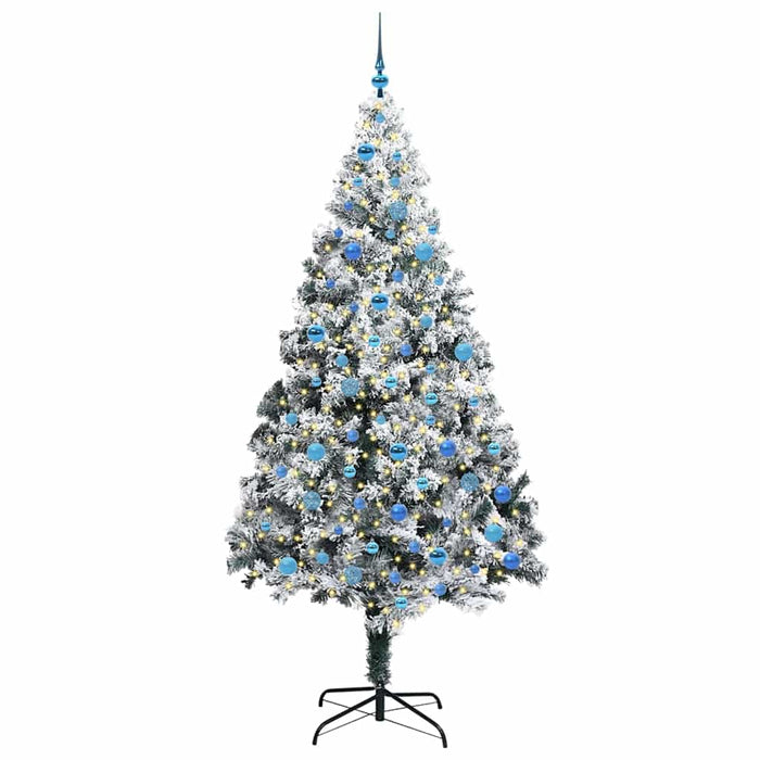 Brad de Crăciun artificial Alb 240 cm PVC și Oțel și Plastic - WALTI WALTI