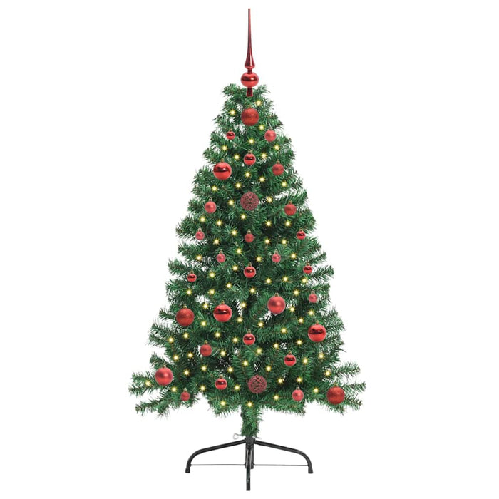 Pom de Crăciun artificial pre-iluminat Verde 120 cm PVC - WALTI WALTI