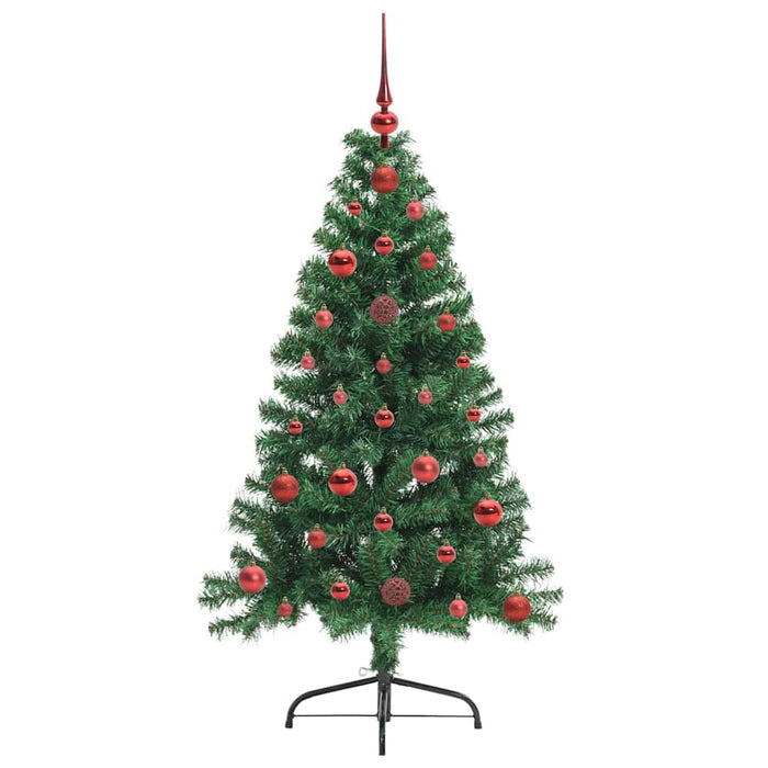 Pom de Crăciun artificial pre-iluminat Verde 120 cm PVC - WALTI WALTI