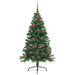 Pom de Crăciun artificial pre-iluminat Verde 120 cm PVC - WALTI WALTI