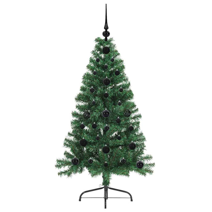 Pom de Crăciun artificial pre-iluminat Verde 120 cm PVC - WALTI WALTI