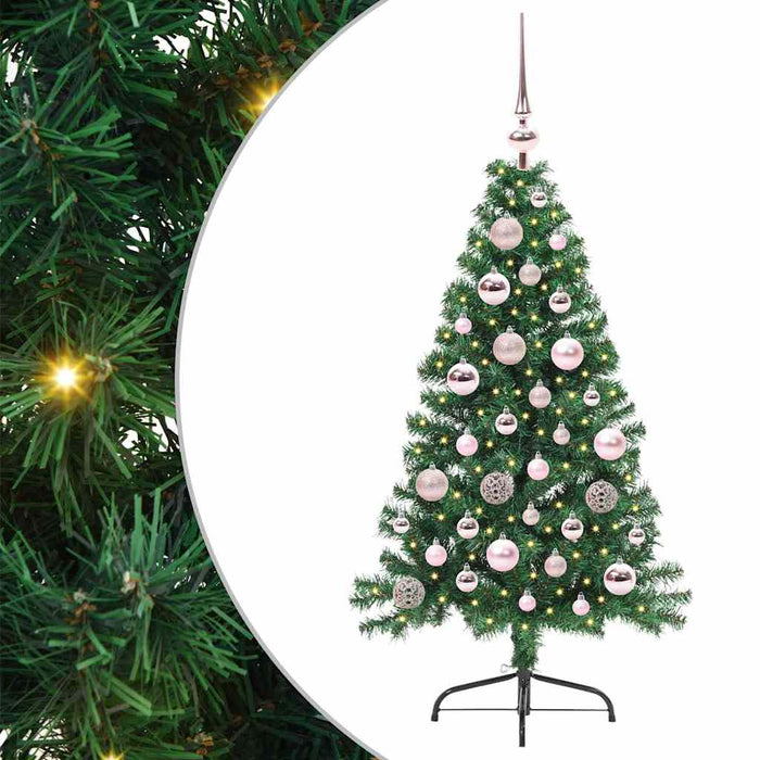 Pom de Crăciun artificial pre-iluminat Verde 120 cm PVC - WALTI WALTI