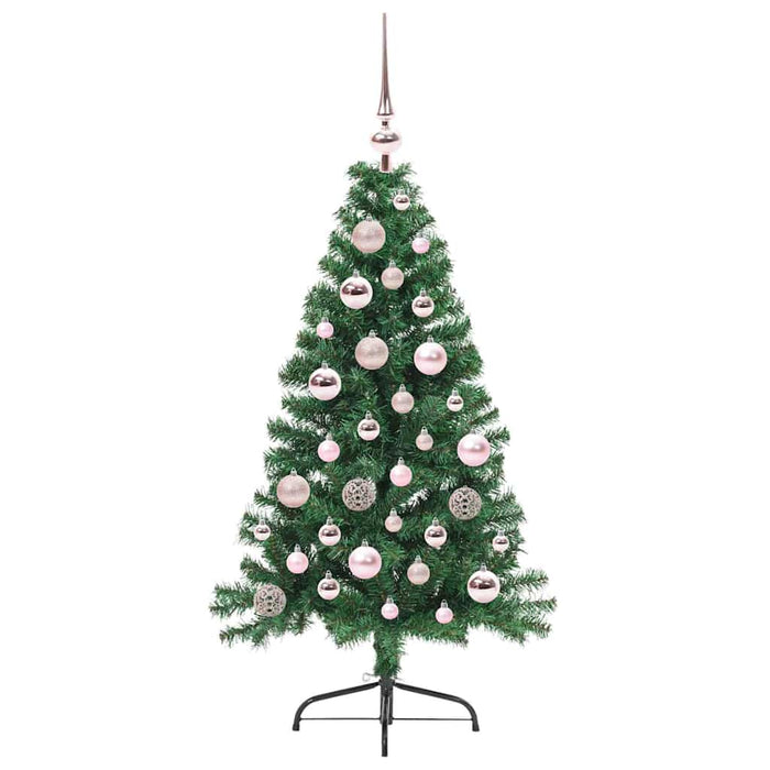 Pom de Crăciun artificial pre-iluminat Verde 120 cm PVC - WALTI WALTI