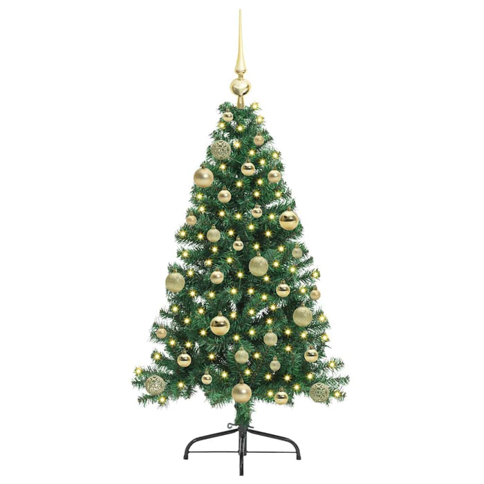 Pom de Crăciun artificial pre-iluminat Verde 120 cm PVC - WALTI WALTI