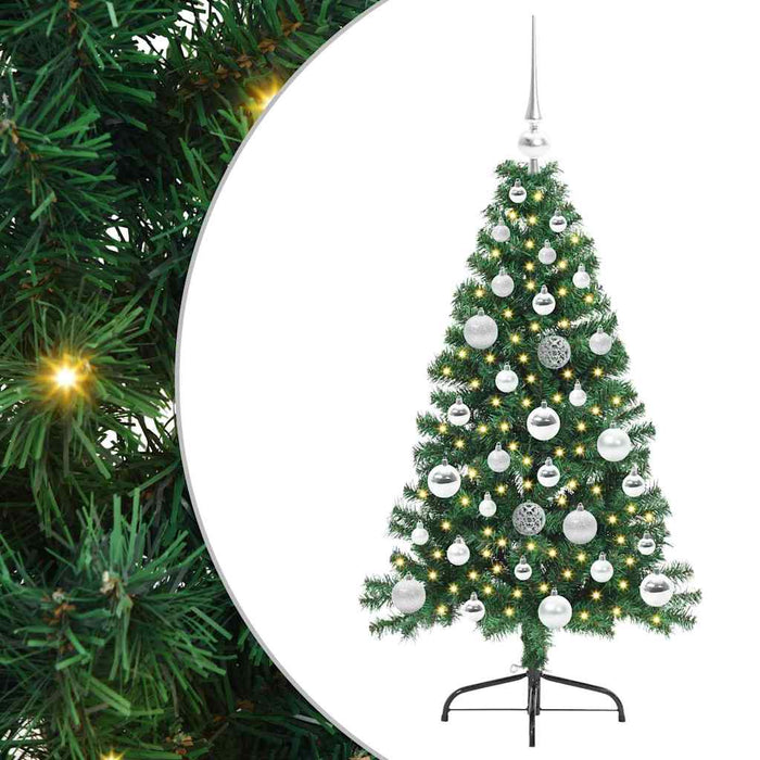 Pom de Crăciun artificial pre-iluminat Verde 120 cm PVC - WALTI WALTI