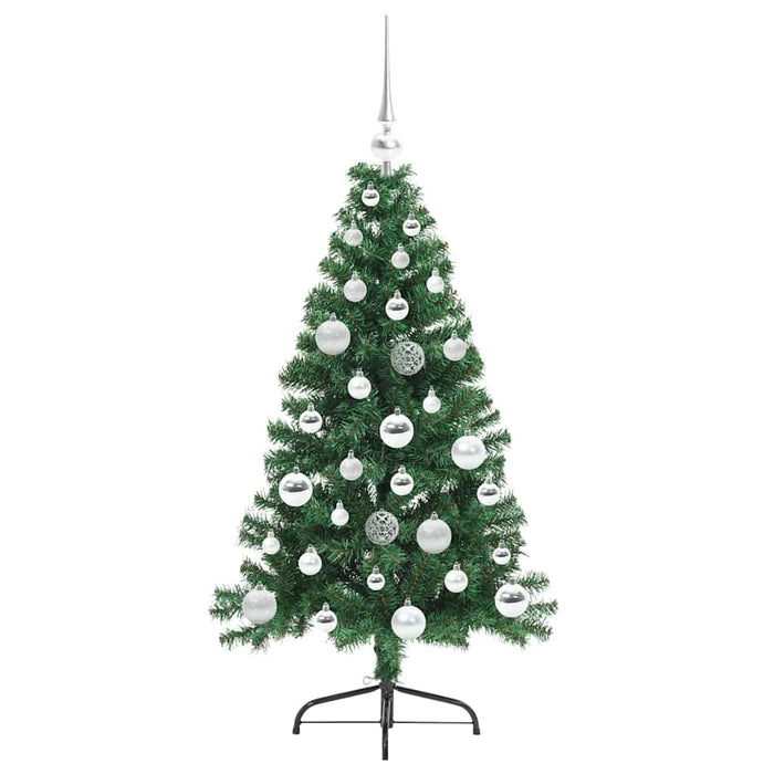 Pom de Crăciun artificial pre-iluminat Verde 120 cm PVC - WALTI WALTI