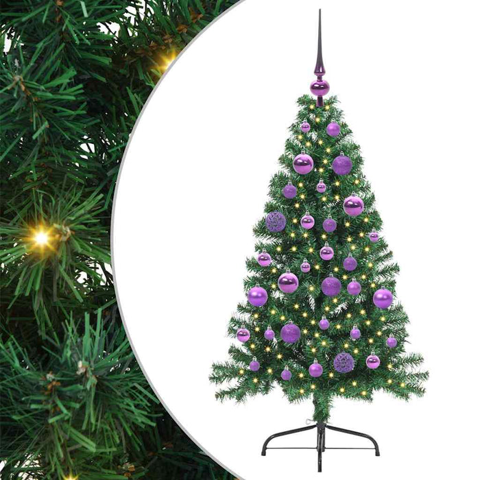 Brad de Crăciun artificial pre-iluminat Verde 120 cm PVC - WALTI WALTI