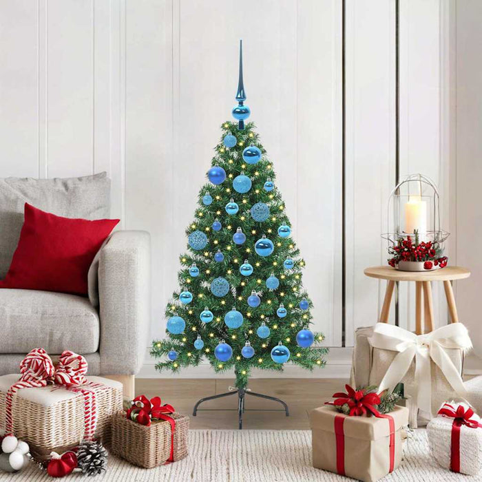Pom de Crăciun artificial pre-iluminat Verde 120 cm PVC - WALTI WALTI