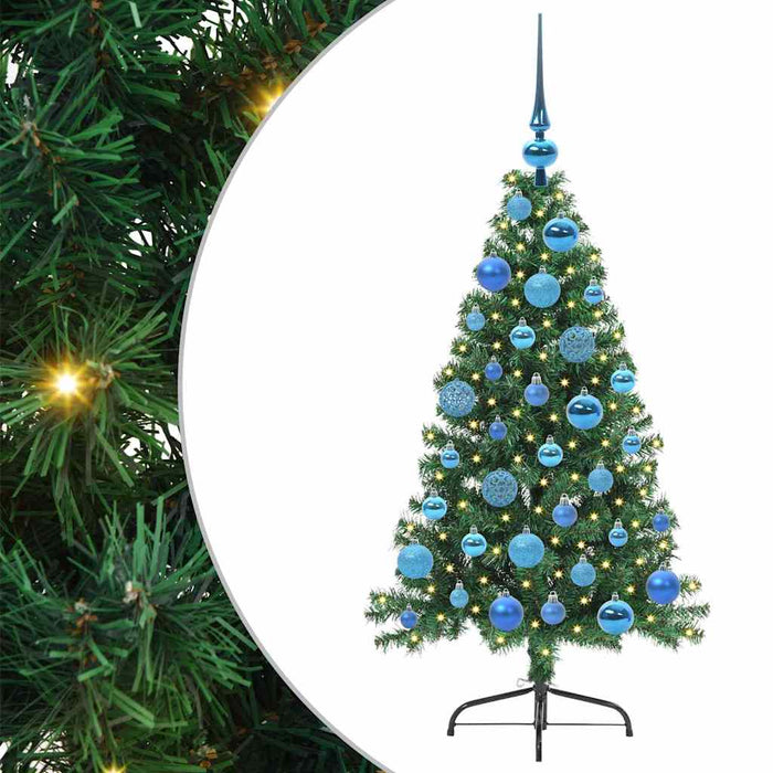 Pom de Crăciun artificial pre-iluminat Verde 120 cm PVC - WALTI WALTI