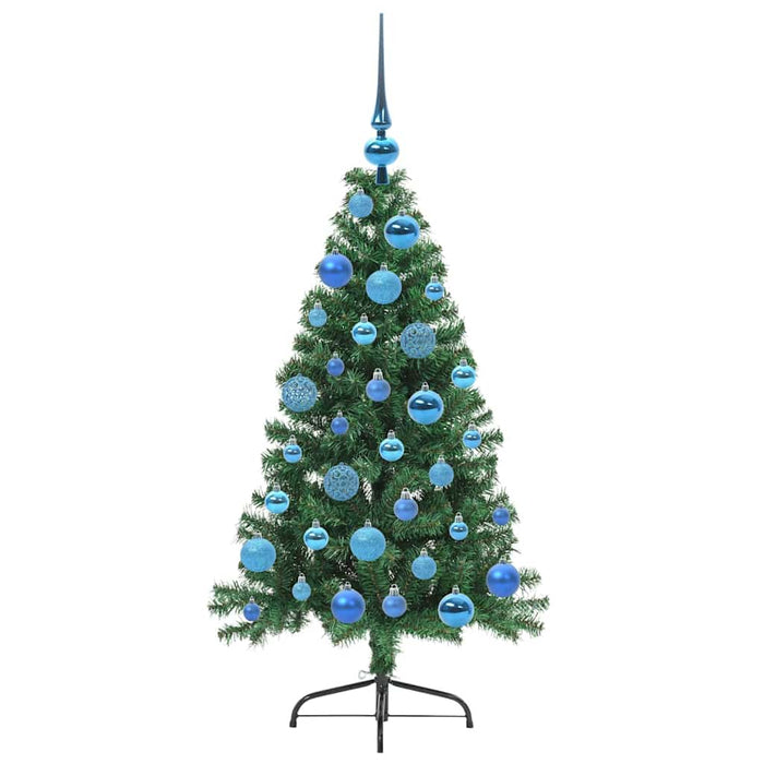 Pom de Crăciun artificial pre-iluminat Verde 120 cm PVC - WALTI WALTI