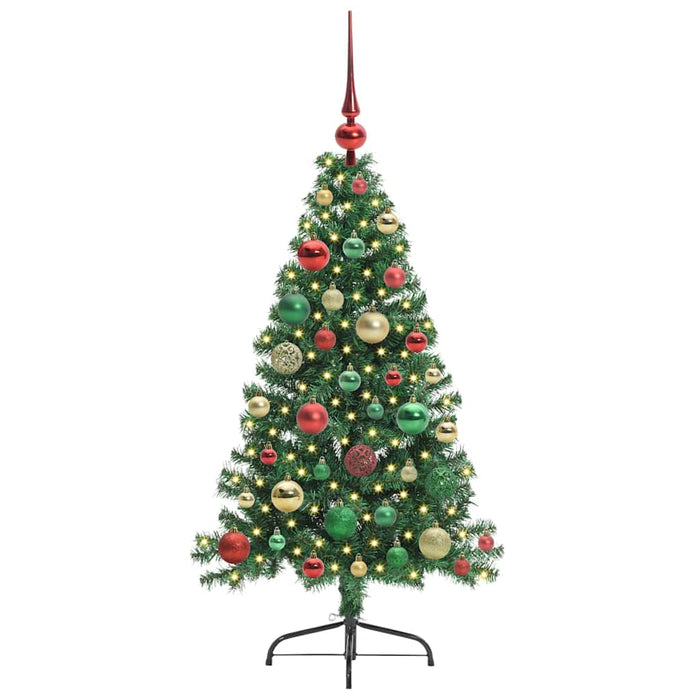 Pom de Crăciun artificial pre-iluminat Verde 120 cm PVC - WALTI WALTI
