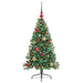 Pom de Crăciun artificial pre-iluminat Verde 120 cm PVC - WALTI WALTI