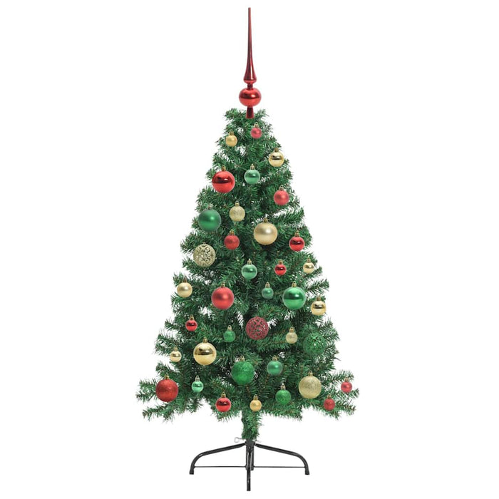 Pom de Crăciun artificial pre-iluminat Verde 120 cm PVC - WALTI WALTI