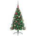 Pom de Crăciun artificial pre-iluminat Verde 120 cm PVC - WALTI WALTI