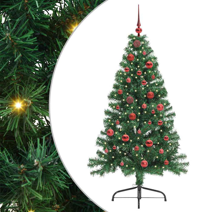 Pom de Crăciun artificial pre-iluminat Verde 150 cm PVC - WALTI WALTI
