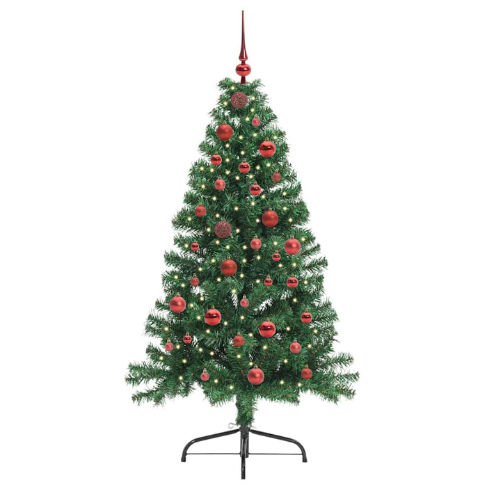 Pom de Crăciun artificial pre-iluminat Verde 150 cm PVC - WALTI WALTI