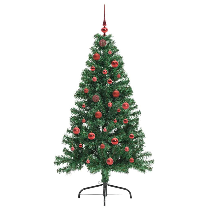 Pom de Crăciun artificial pre-iluminat Verde 150 cm PVC - WALTI WALTI