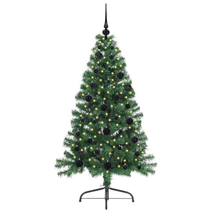 Pom de Crăciun artificial pre-iluminat Verde 150 cm PVC - WALTI WALTI